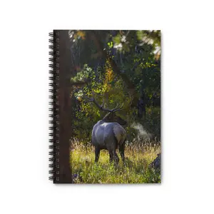 RMNP Elk - Spiral Notebook - Ruled Line