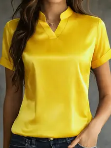 Women's Bestselling Classic Casual Fitted Short-Sleeve Shirt