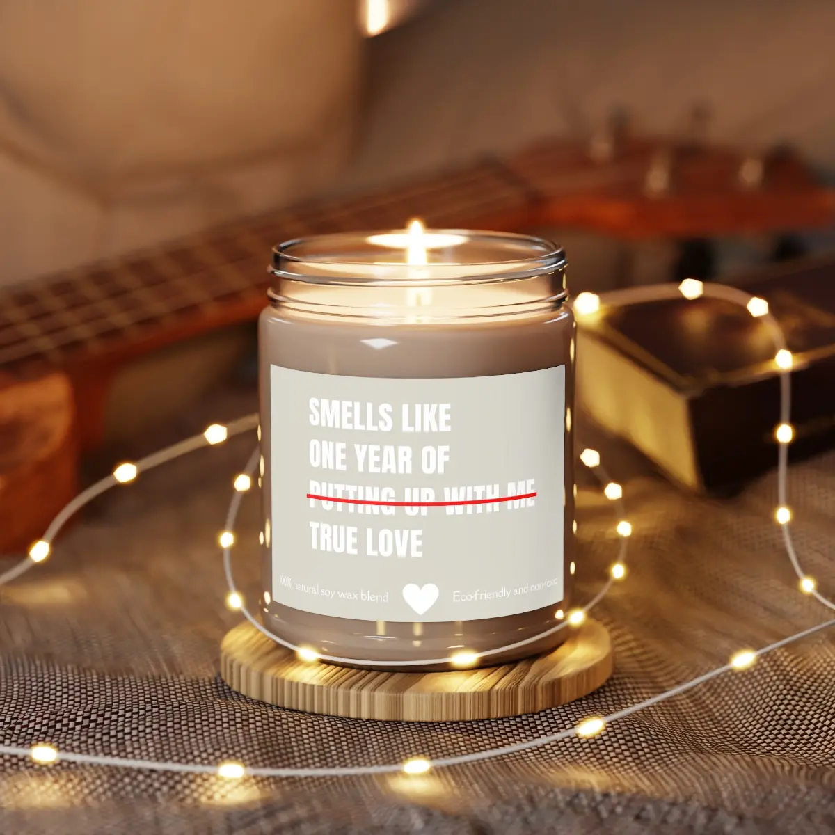 First Anniversary Gift, Anniversary Candle, 1 Year Wedding, Anniversary Gifts for Wife Funny, Present From Husband Scented Candle 9 oz