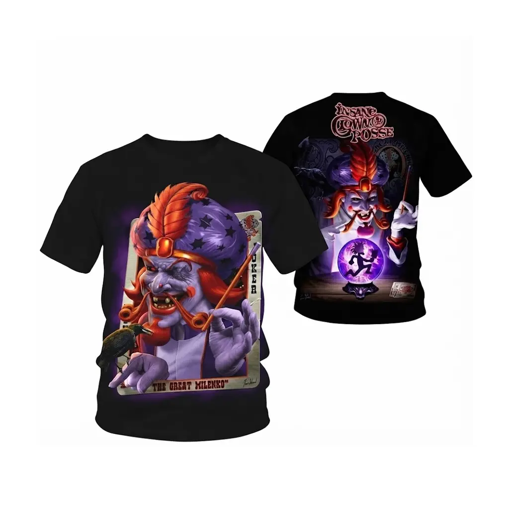 Insane Clown Posse 3D Carnival Chaos T Shirt Gift For Fans Juggalo Culture Tee