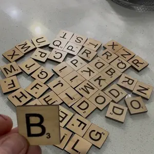 Wooden magnetic refrigerator letter tiles Wooden magnetic refrigerator letter tiles
