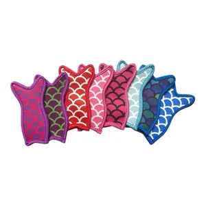 Mermaid Popsicle Koozie | 4 Count | Reusable | Ice Pop Sleeve | Washable | Ideal for Stylish Pop Cups Kitchen Utensils Drinkware Disposable