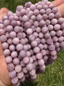 New Moon Beginnings Kunzite Bead Strand - Grade AA, Purple Color, Round Beads, Elegant Design