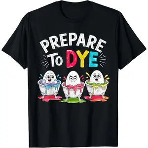 Prepare to Dye Funny Easter for Men Women Retro Men's Easter T-Shirt
