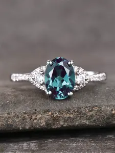 1 PC Romantic Cubic Zirconia Ring For Women For Wedding Engagement Party Jewelry Valentine's Day Gift Artificial Zircon Ring