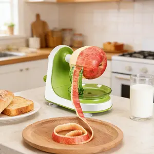 KEOUKE Manual Apple Peeler with Suction Base - Quick, Safe Desktop Apple Skin Peeler, Replaceable Blade, Easy to Clean for Home Kitchen Quick Applesauce Pie Making