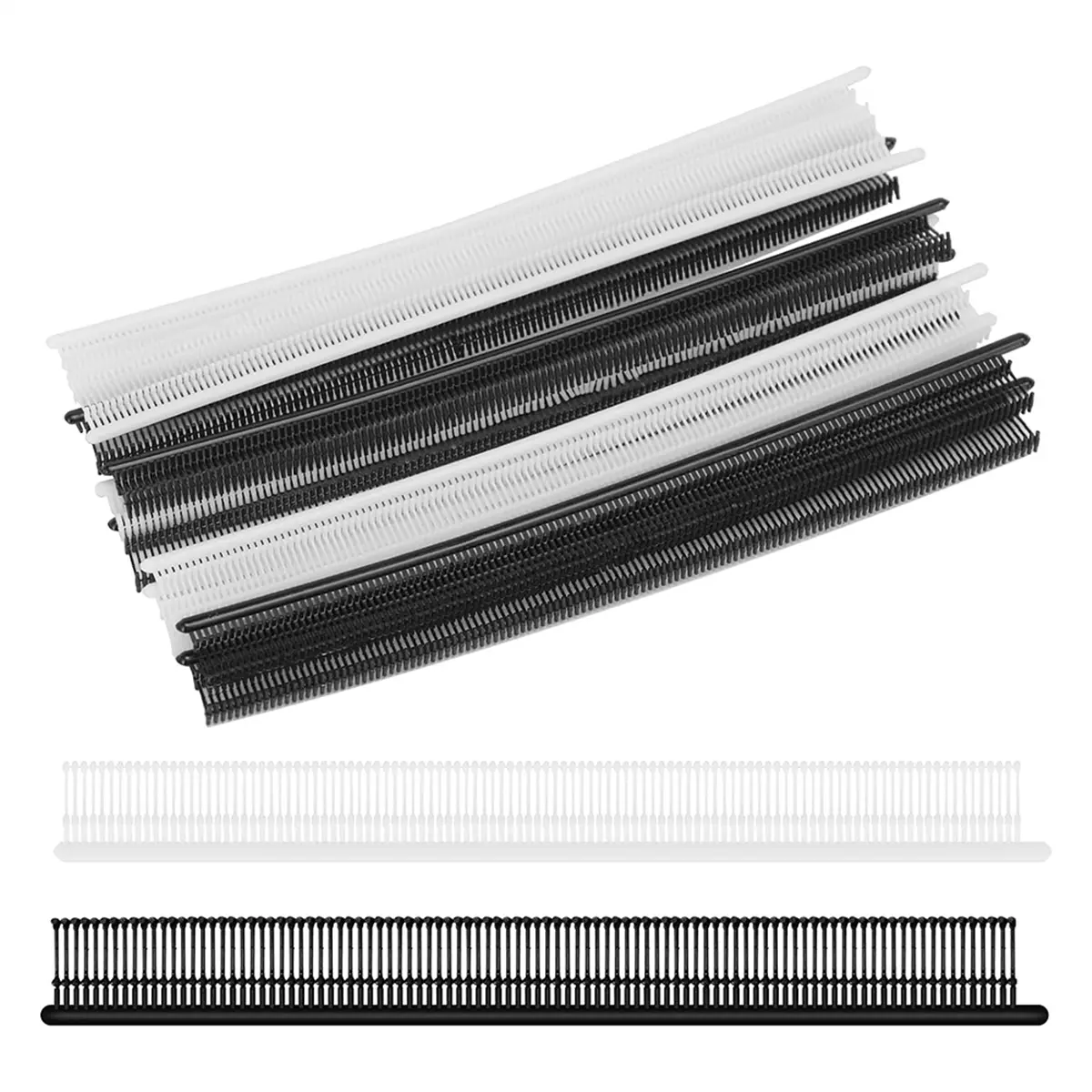 Mini Stitch Gun Kit with 3000 Black & White Plastic Fasteners - Plastic Material, Minimal Stitch Style for Uniform Tagging & Water Sports, Easy Quick Pull Removal, Not for Standard Tag Guns, For Delicate Lightweight Fabrics, Quick Removal