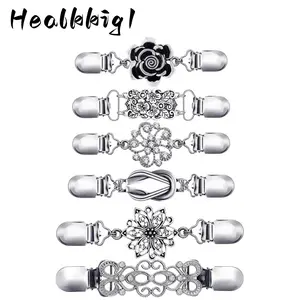 6 Pieces Vintage Shirt Dress Cardigan Clip, Women's Waist Clip,