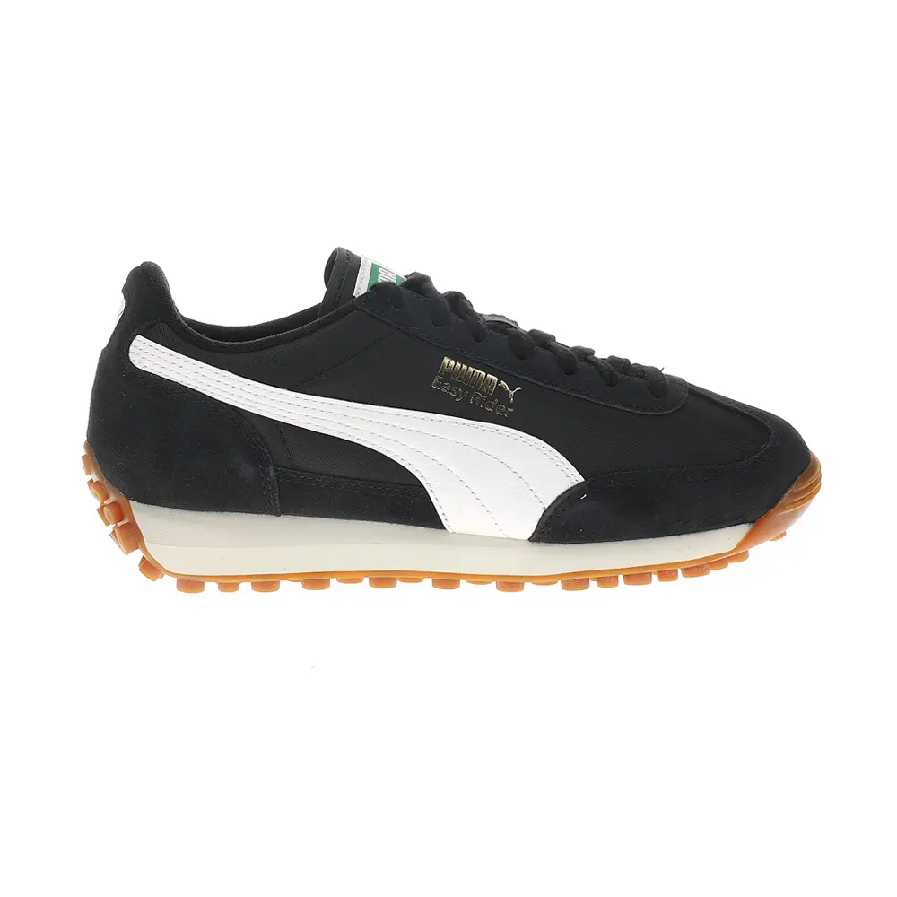PUMA Womens Easy Rider Vintage Lace Up Sneakers Shoes Casual - Black