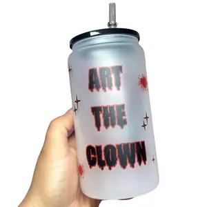 Killer Clown Horror Glass Cup