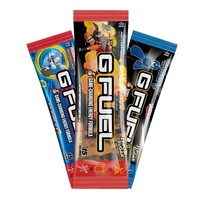 G FUEL Powdered Energy Drink Stick Packs - 3 Pack