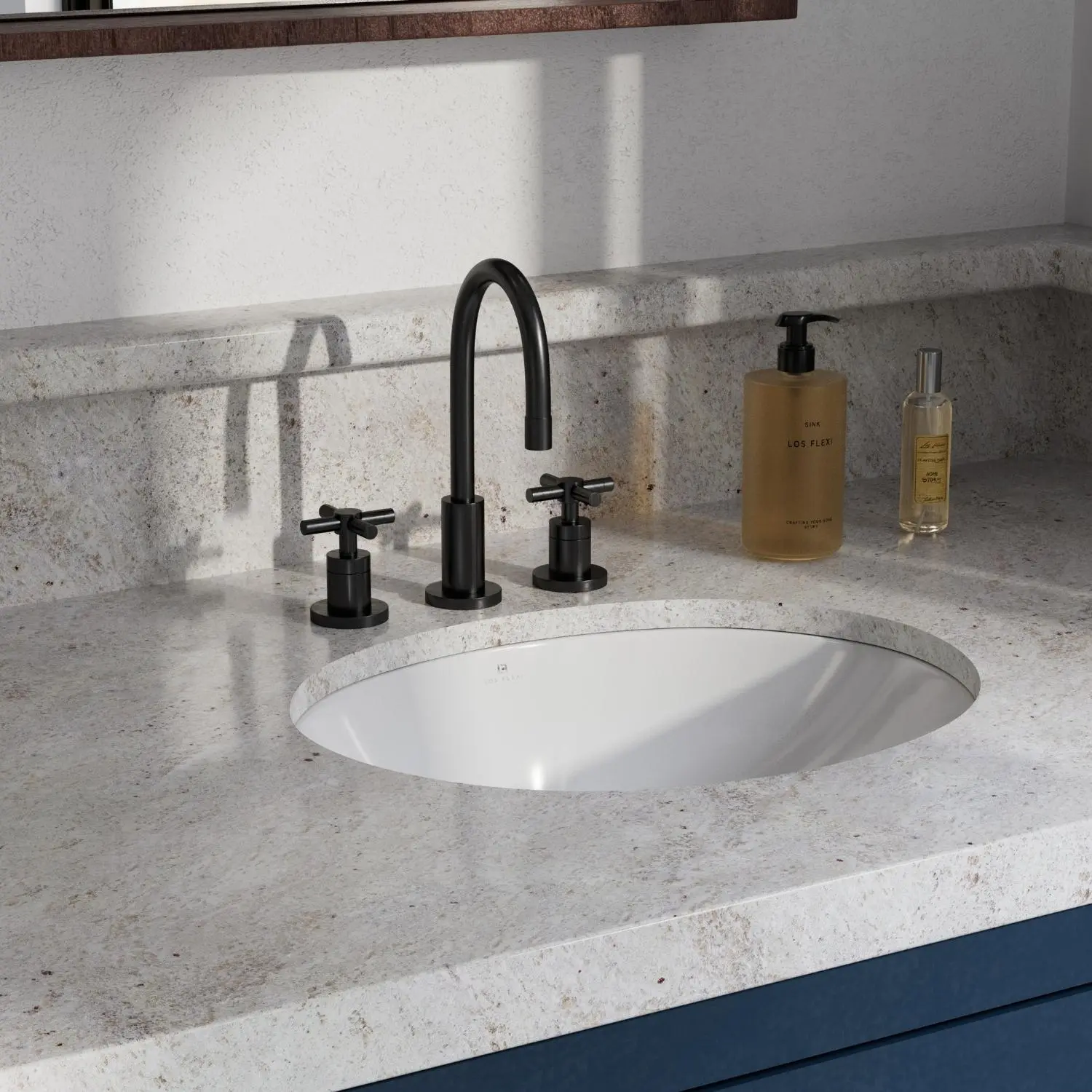 Los Flexi 20 Inch Oval Undermount Bathroom Sink, White Porcelain Undermount Sink for Bathroom, Undermount Vanity Sink with Overflow, 20" x 16"