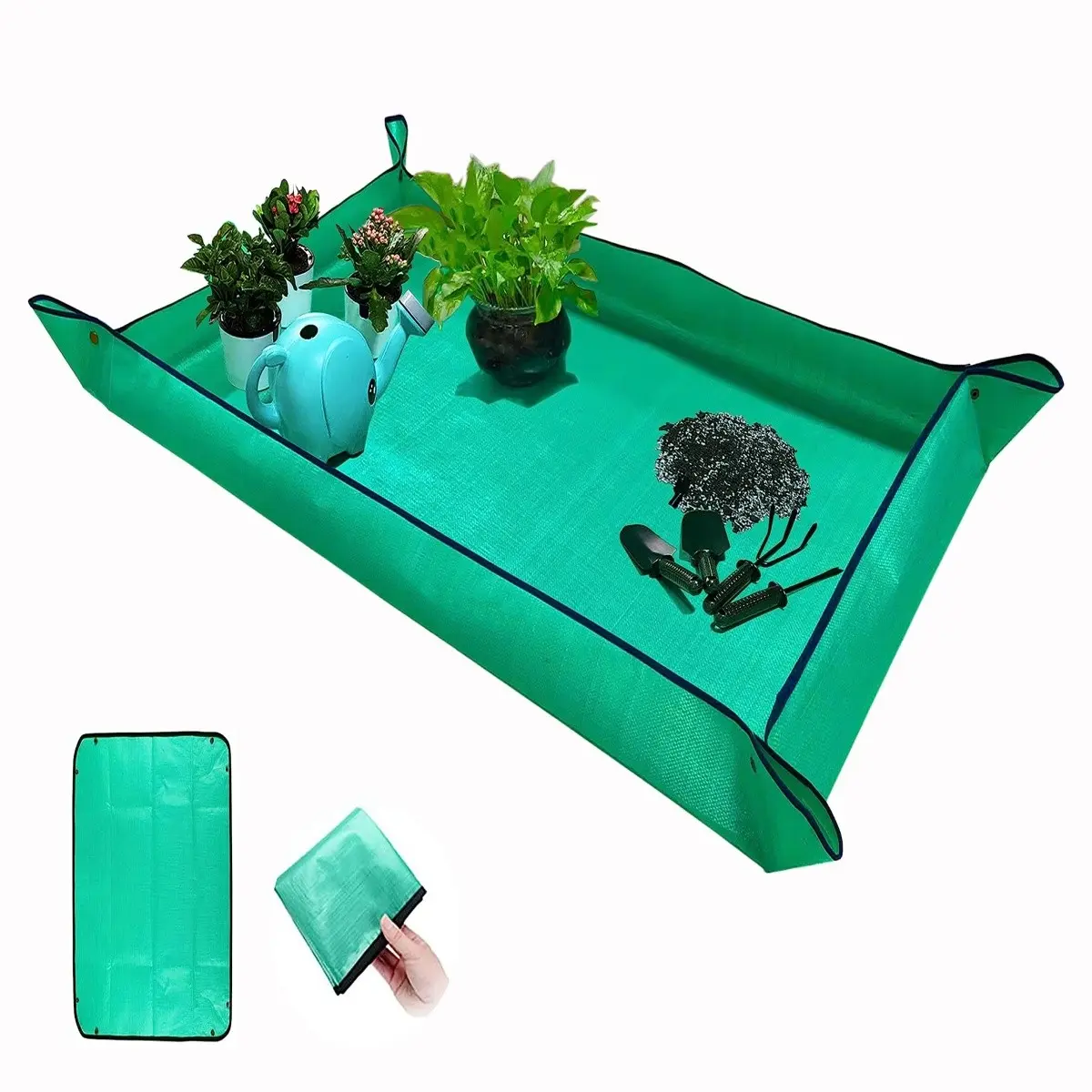 39.8 Inch X 29.5 Inch Home Gardening Mat, Soil Replacement Pad, Succulent Garden Tools, Planting Tray, Flower Mat, Indoor Outdoor Planter, Planter Pot