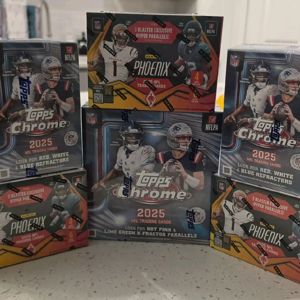 2 Chrome Blasters 2 Chrome Megas 1 panini select mega Collectible Sports Cards Packs, Trade Card Box for Collectibles Enthusiasts