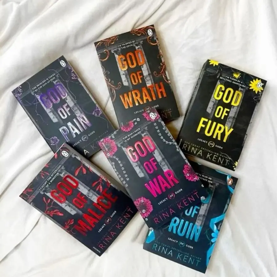 Legacy of Gods Series by Rina Kent Book Collection, Dark Romance Novels, Contemporary Romance Fiction Set, Emotional Love Story Paperback Bundle