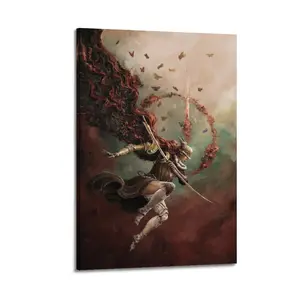 Elden Ring Modern Art Deco Painting Art Poster Wall Decoration Wall Poster Art Wall Rich Art Painting Corridor Art Painting Decoration