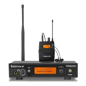 Wireless in Ear Monitor System, PRO UHF IEM System Mono with Metal Rack Mountable Transmitter, 1 Bodypack Receiver with Earphone, 100 Adjustable Frequencies, 262ft Operation for Singers Bands