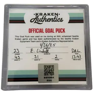 11.26.25 E. Lindell DAL Goal puck