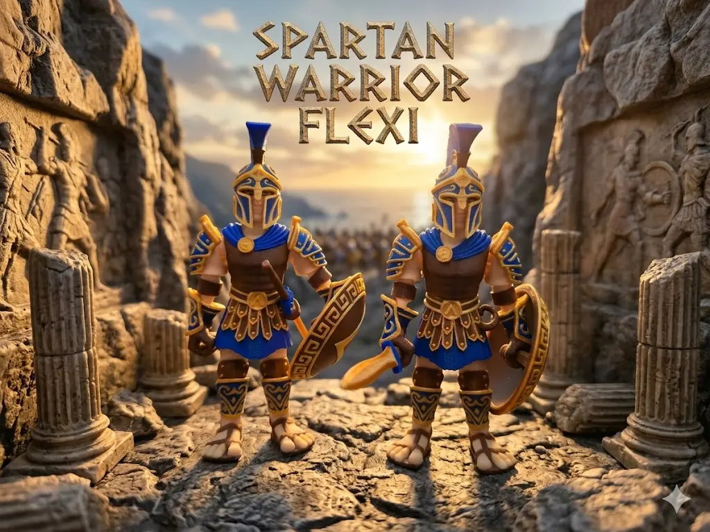 3D-Printed Spartan Warrior Figure