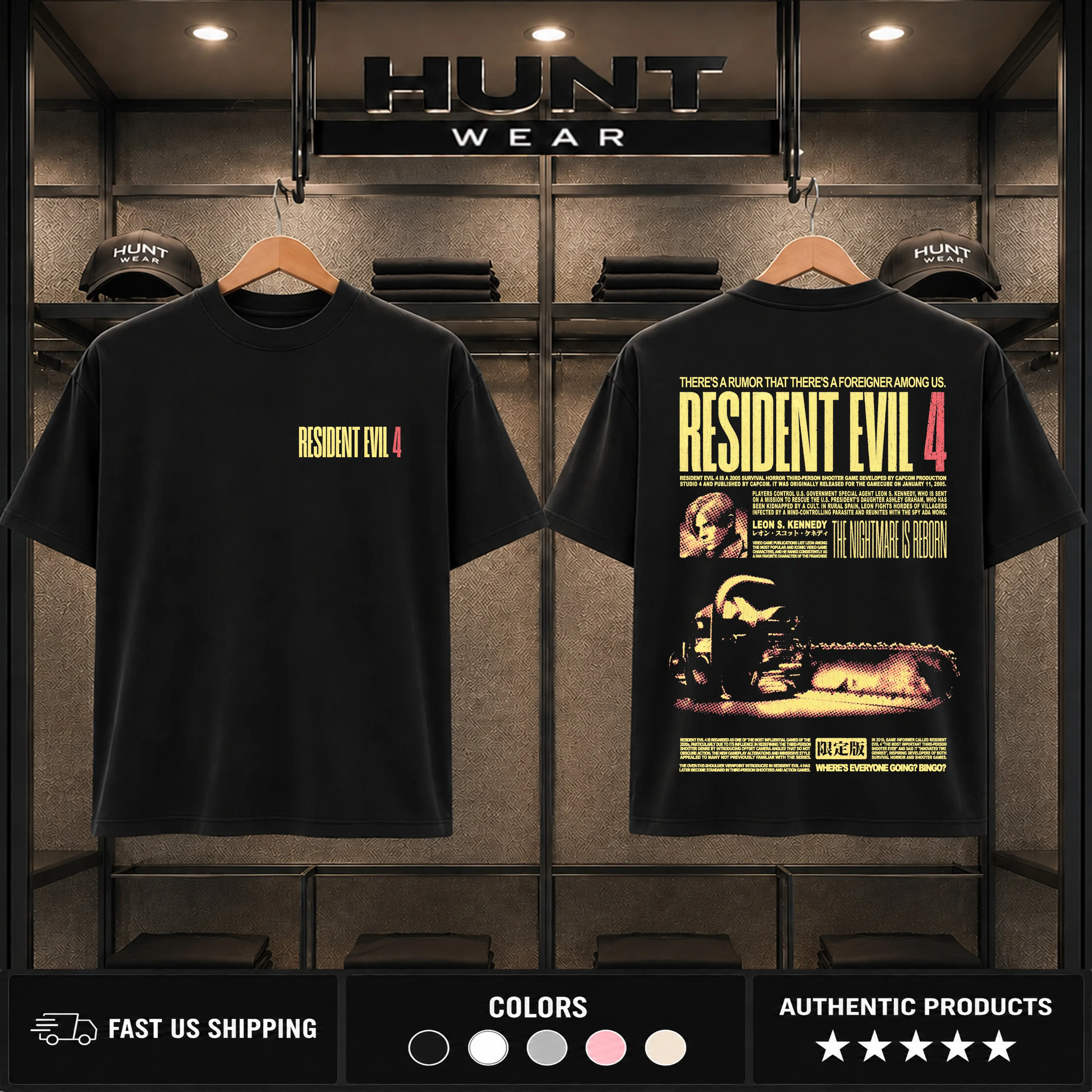 Resident Evil 4 Graphic Tee – Vintage Cotton T-Shirt for Game Fans 