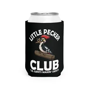 Insulator Little Peckers Club Funny holder sleeve Gift for Dad Fathers Day Can Coolie Drinkware Mug Tumbler Cup Bottles Portable Black Cold-Hot party