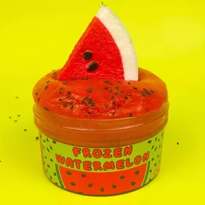 Frozen watermelon slime - 7oz sand textured - watermelon scented - ycslimez