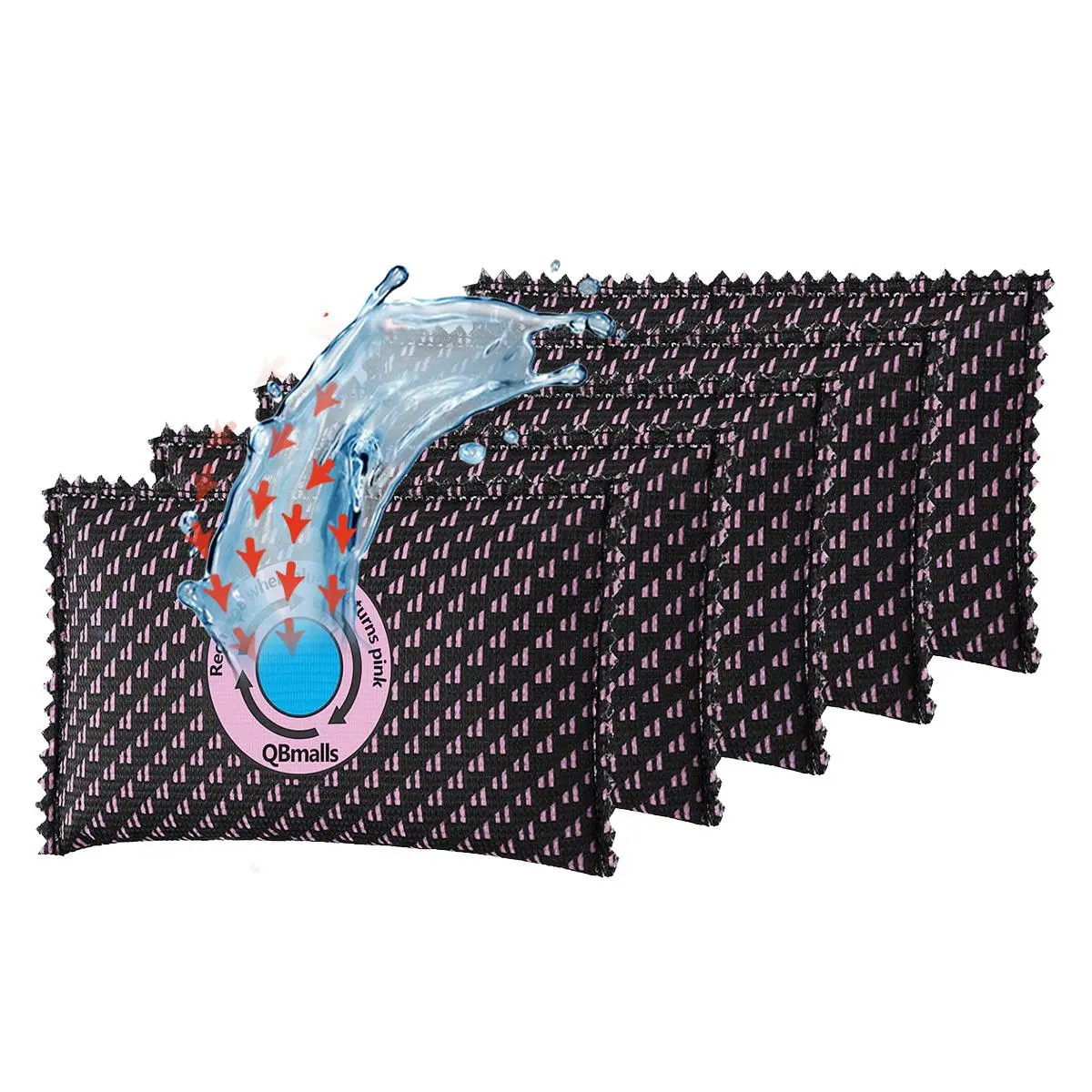 Rechargeable Silica Gel Desiccant, Moisture Absorber for Gun Safes & Car Storage, Closet Drawer Luggage Dehumidifier, Moisture Absorption, 3/5pcs, Multiple Pack Options