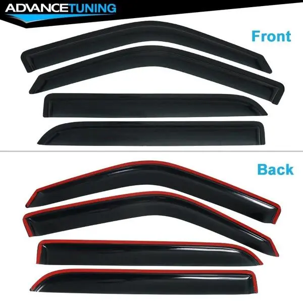 Fits 97-17 Ford Expedition 98-17 Lincoln Navigator Acrylic Window Visors - 4PCS