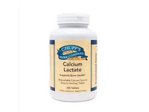 Chupp's Herb Company Calcium Lactate for Breastfeeding Mothers - Supports Bone Health & Optimal Health Support - 250 Tablets
