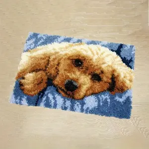 latch hook kits for adults, DIY Handmade Carpet Crochet Needlework Mat Knotted Cushion Tapestry,  Pattern Pre-Printed, Embroidery Kits Valentine's Day gift Birthday gift Decoration Festival Gift 20.47in*14.96in 52cmx38cm