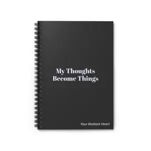 Manifestation Journal - Spiral Notebook, Law of Attraction Planner, Positive Affirmations Diary, Inspirational Writing Notebook, Goal