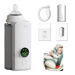 Portable Wireless Rechargeable  Bottle Warmer USB Charging And Heating Bag Portable Constant Temperature Milk Warmer Universal Bottle Insulation Sleeve