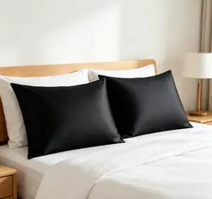 NTBAY 2 Pack Satin Pillowcases for Hair and Skin, Luxurious and Silky Pillow Cases with Envelope Closure