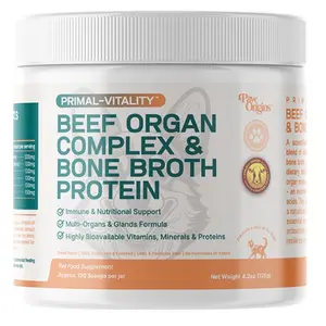 Primal-Vitality Beef Organ Complex & Bone Broth Protein Ancestral Nutrients For Dogs & Cats Healthcare Dietary Supplement