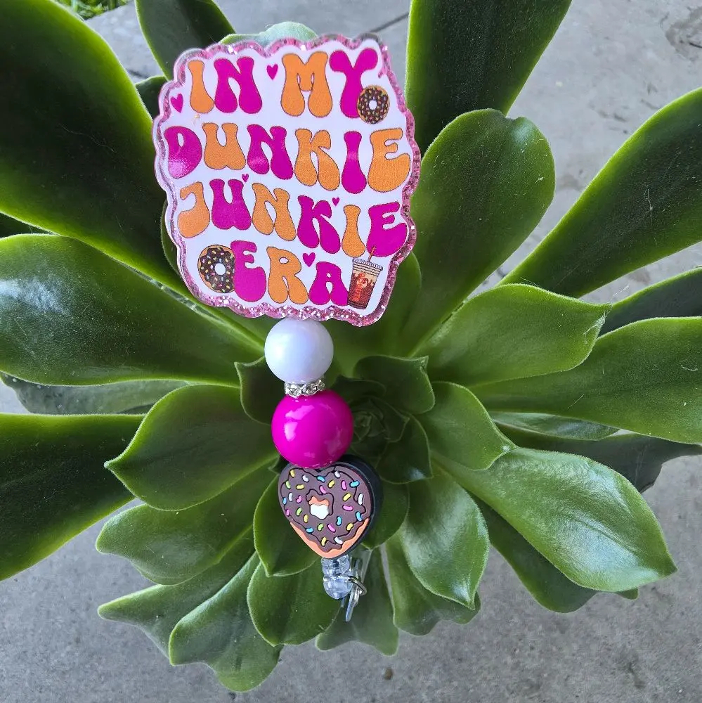 In my Dunkie Junkie Era badge reel In my Dunkie Junkie Era badge reel