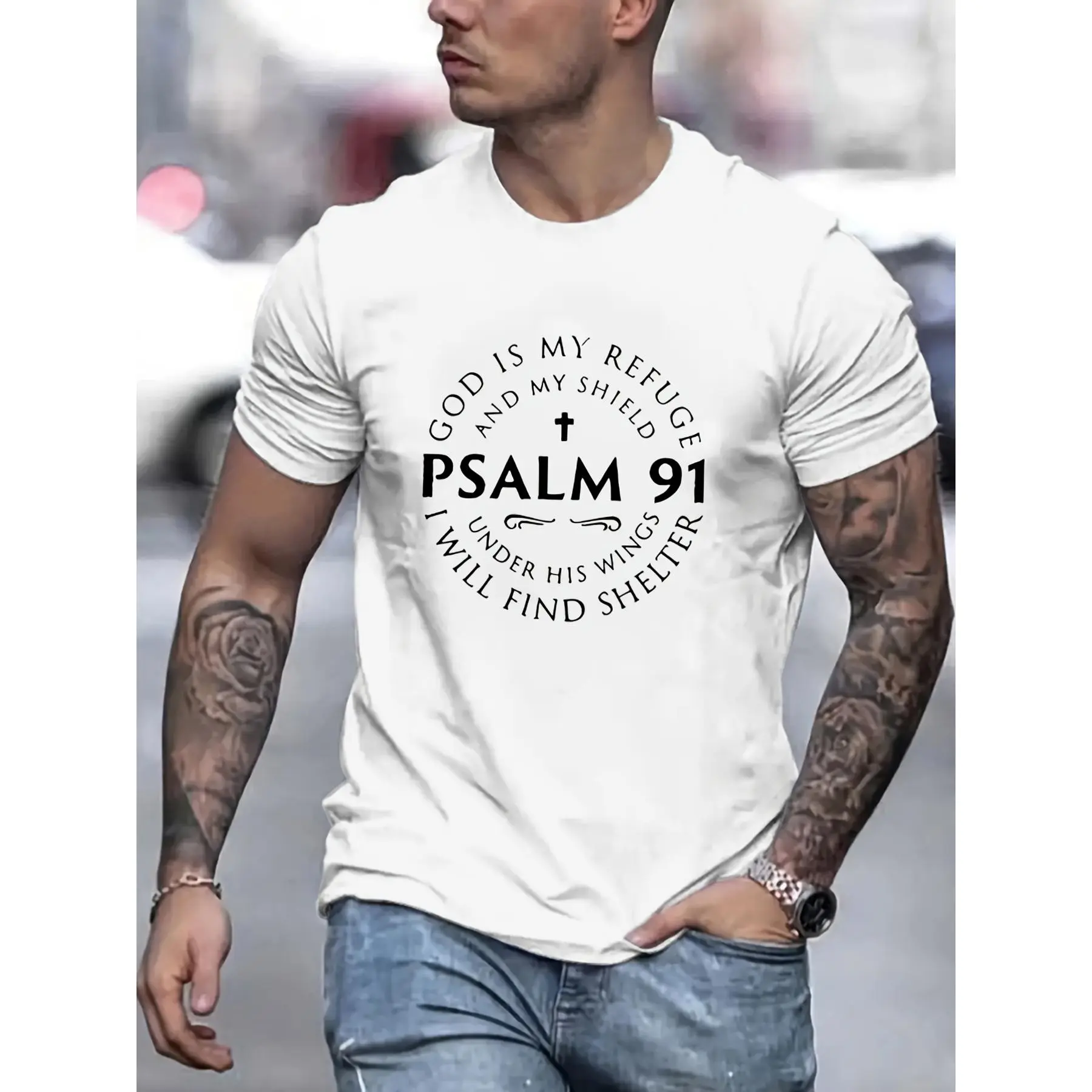 Men's All-Over Graphic Print Casual Short-Sleeve Round Neck T-Shirt - 2024 Summer Menswear Streetwear Top, Unisex Fit, Soft Ribbed Stretchy Fabric, Comfortable, Breathable, Versatile Clothes