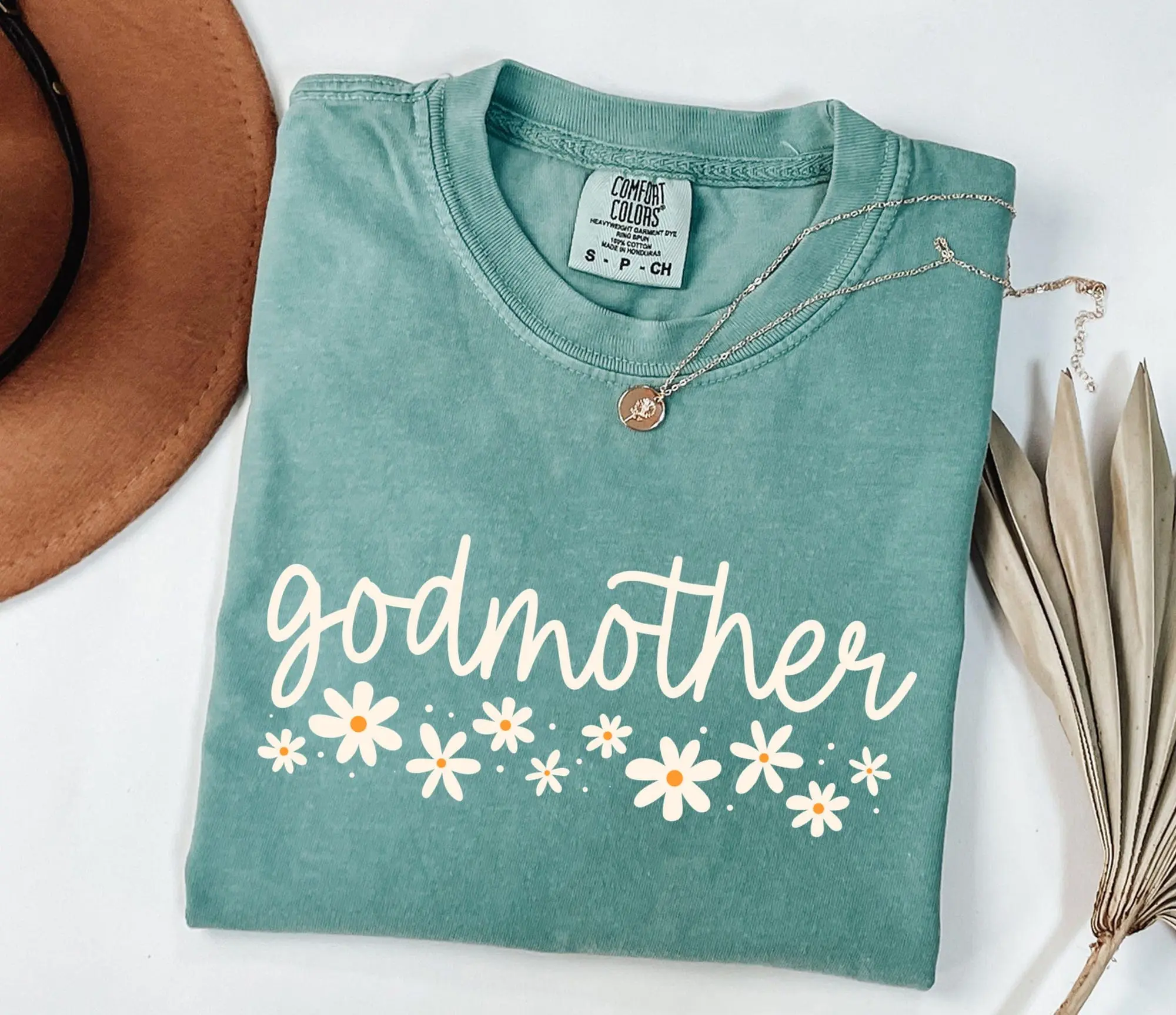 Comfort Colors Godmother Shirt,Floral Godmother T-Shirt,Godmom Shirt, Gift For Godmother,Godmother Gift,Godmother Reveal,Mother's Day Gift