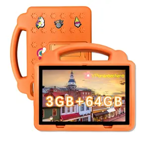 Surprise New Year Gift 10.1 Inch Android Tablet, 3gb+64GB, HD Screen, Video Calls, Eva Case, Parental Control, Educational Content, Android Wifi Tablet