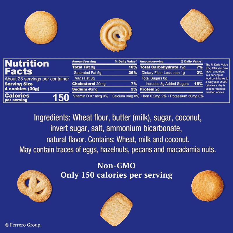 Danish Butter Cookies, original Assortment in 24oz Tin