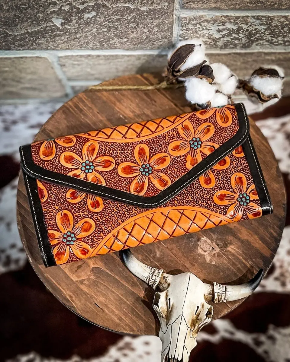 Crimson Buds Wallet by Myra Bag