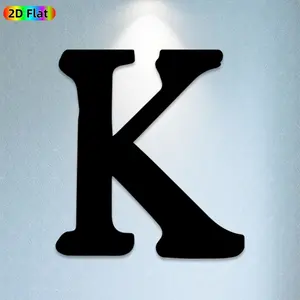 1pc Letter K Metal Wall Art, Stylish Letter K Statue Mural, Ideal Gift for New Year, Christmas,Decor Enthusiasts, Rust-Resistant Metal Wall Decor Wall Sculptures, Perfect for Living Room Wall & Garden Fence, Unique Home Decor Accent