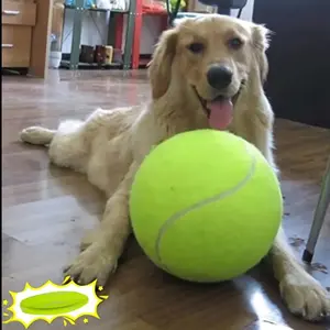 Interactive Giant Dog Tennis Ball -Durable, Bouncy, Training Aid Toy pet