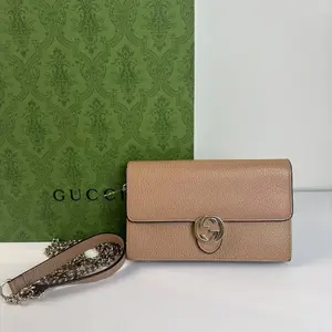 Pre-owned GUCCI Interlocking G Wallet on Chain (WOC)