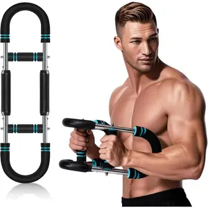 Twister Arm Exerciser, Adjustable Chest Expander, arm Exerciser, Shoulder Muscle Training, Portable Spring Resistance for Home Fitness (60-100 lbs)