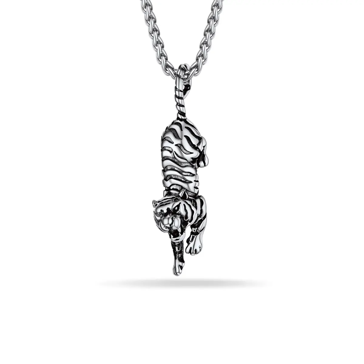 PROSTEEL Tiger Pendant Necklace Stainless Steel Vintage Masculine Viking Chain Necklaces Jewelry Unisex For Men Women with Gift Box