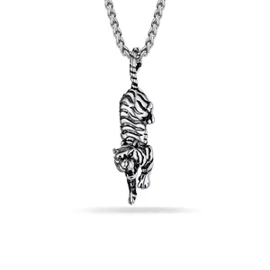 PROSTEEL Tiger Pendant Necklace Stainless Steel Vintage Masculine Viking Chain Necklaces Jewelry Unisex For Men Women with Gift Box