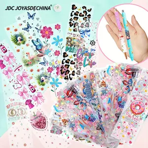 UV DTF Pen Wraps- 10/20/30 Sheets Mixed Style UV DTF Transfer Stickers for Acrylic Blank Bookmarks, Ballpoint Pens, DIY Crafts