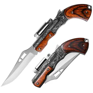 Deals For You, Multi-Purpose Fruit Knife, Stainless Steel Blade & Wood Handle, A Gift For A Friend, Creative EDC Tool for Daily Tasks and Light Outdoor Use