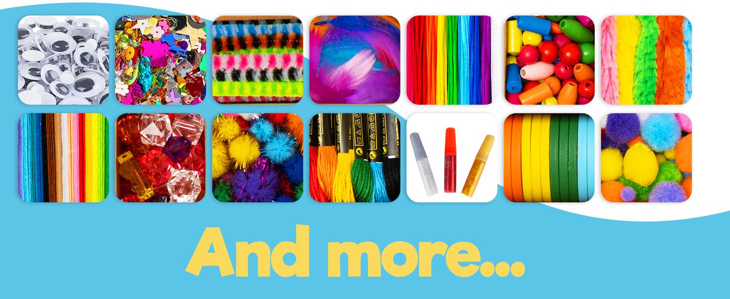 Blue Squid 3000+ pcs Arts and Crafts Supplies for Kids | Craft Kit Box for Kids Age 4-5, 4-8, 6-8, 8-12 | Craft Supplies & Materials Crafts Set Toys Art Box Gifts for Girls Boys Bulk Art Kit Blue Squid 3000+ pcs Arts and Crafts Supplies for Kids | Craft Kit Box for Kids Age 4-5, 4-8, 6-8, 8-12 | Craft Supplies & Materials Crafts Set Toys Art Box Gifts for Girls Boys Bulk Art Kit
