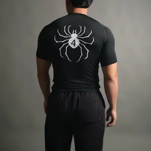 Hisoka Spider Compression Short Sleeve in Black